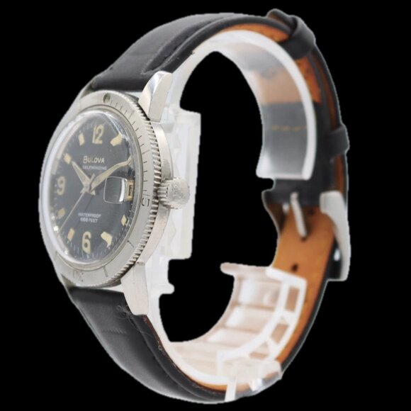 Vintage 35mm Bulova 386-4 Devil Diver Men\'s Automatic Wristwatch 11 ALACD Steel main image 6